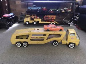Vintage Tonka Car Carrier And One Original Mustang Car Late 1960s. 