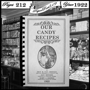 1922 Our Candy Recipes Vintage Cook Book By May B. Van Arsdale 212 Pages - Imagen 1 de 12