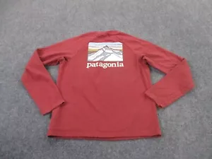 Patagonia Sweatshirt Mens S Red Outdoors Hiking Pullover Lightweight Shirt - Picture 1 of 11