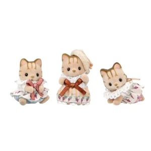 Calico Critters Tabby Cat Baby Set Japan Official Store Only Sylvanian Families - Picture 1 of 3