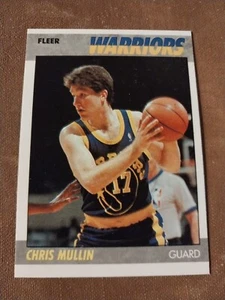 1987 CHRIS MULLIN FLEER NBA CARD #77 GOLDEN ST WARRIORS ST JOHNS PACERS SUEÑO - Imagen 1 de 2