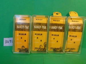 Ganchos Kirby de bronce Weller Handy-Pak, talla 6 #K12LR, 4 piezas, 32 ganchos totales (Nuevos) - Imagen 1 de 7