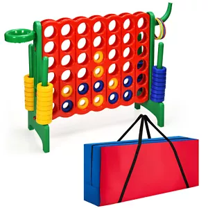 Riesiges 4-to-Score Spiel Set 4 in einer Reihe Jumbo mit Aufbewahrung Tragetasche für Kinder Erwachsene - Bild 1 von 8