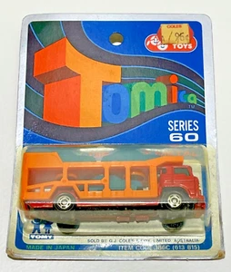 New Sealed Vintage Die-Cast Tomica Series 60 Toyota Car Transporter No. 14 Japan - Picture 1 of 9