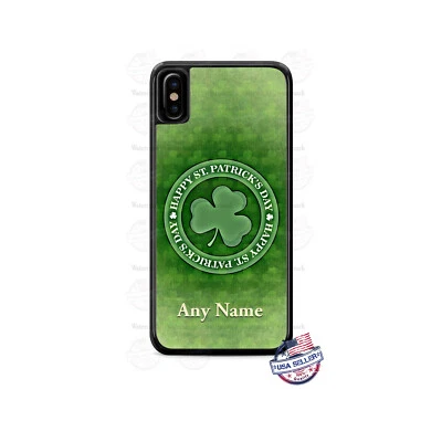 Funda Personalizada para Teléfono Trébol Cuatro Hojas Feliz Día de San Patricio se adapta a iPhone Samsung Foto 1 de 4