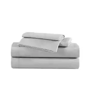 Eddie Bauer - Full Sheets, Cotton Flannel Bedding Set, Brushed Extra Soft Gray - Picture 1 of 5