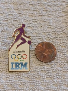 Basketball Olympia Team USA Atlanta 1996 IBM Sponsor Sammler Pin - Bild 1 von 2