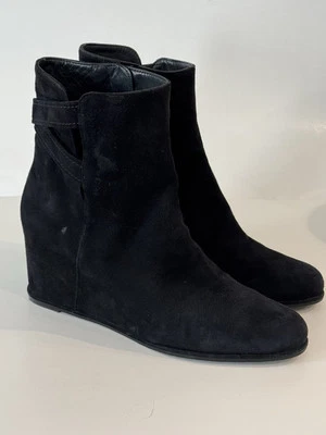Botines de cuña de gamuza negra Stuart Weitzman talla 10 N Foto 1 de 4