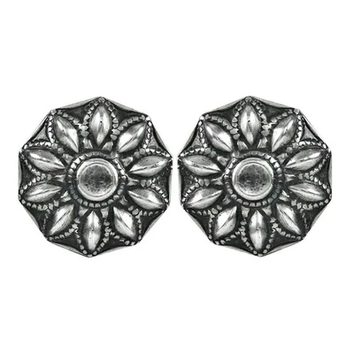 Flor Tuerca Pendientes Sólido 925 Plata de Ley Joyería Regalo Navidad Para Chica - Imagen 1 de 4
