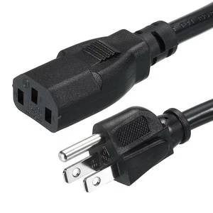 AC Power Cord 3 Prong 5ft 14 AWG Plug AC Cable NEMA 5-15P to C13 Female - Foto 1 di 5