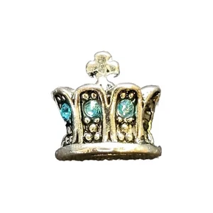 5 Pandora Sterling Silver European Crown Beads - Picture 1 of 9