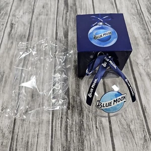 Blue Moon Beer Brewery Clear Christmas Ornament Ball Holiday Decor NEW IN BOX - Picture 1 of 9