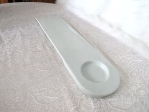 CRATE & BARREL 2-FOOT LONG NARROW WHITE KAHUNA SERVER SERVING PLATE PLATTER CB2 - Picture 1 of 13