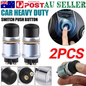 2pcs 12V Car Heavy Duty Switch Push Button Ignition Track Engine Start Starter - Picture 1 of 12