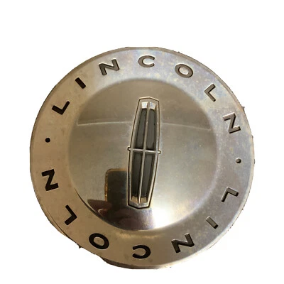 1) Tapacubos centrales de rueda cromados de aleación Lincoln LS MKZ 2003-2005 3W43-1A096-AB Foto 1 de 4