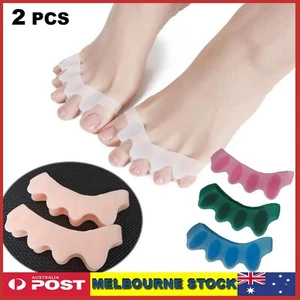 Silicone Gel Bunion Corrector Toe Separator Spreader Pain Relief Hallux Valgus - Picture 1 of 10