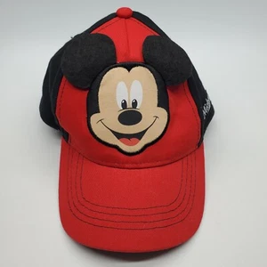 Disney Junior Toddlers Snapback Mickey Hat Adjustable Red/Black Baseball Cap - Picture 1 of 7