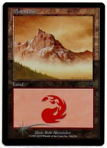 Magic Mercadian Masques 1999: #346/350 Mountain Basic Foil TCG Karte, unbespielt - Bild 1 von 1