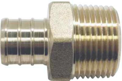 NEW APOLLO APXMA3434  PEX  3/4" MALE ADAPTER BRASS BARB CRIMP X NPT - Image 1 of 4