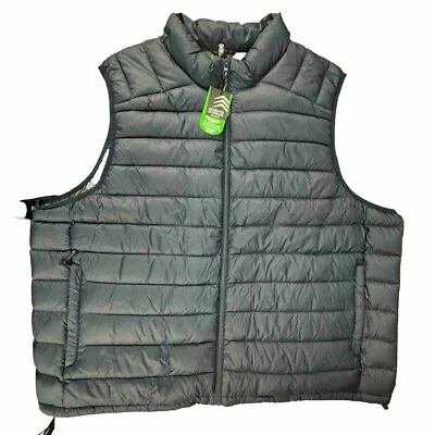 Solaris Men Puffer Vest Jacket Full Zip Natural Down 3XB Packable Carry Bag - Image 1 of 4