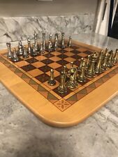 longaberger Fathers Day Chess Pieces Brass And Pewter