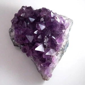 Natürliche Amethyst Geode Quarz Kristall Edelstein Probe 362g violett lila Edelstein - Bild 1 von 14