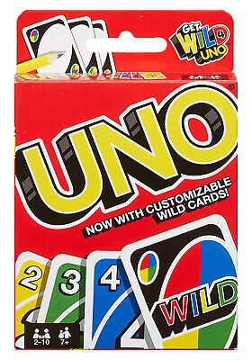 Mattel Wild UNO Card Game 112 Cards Family Children Friends Party Gift XMas UK • 6.48$