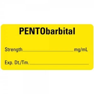PENTO Barbital Etiketten 2"x1" - Bild 1 von 1