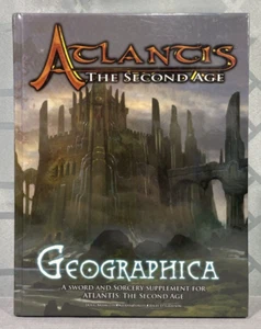 Atlantis The Second Age Geographica RPG Supplement Hardcover Khepera OOP - Picture 1 of 2
