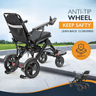 Dual-Drive Folding Electric Power Wheelchair Lightweight Mobility Aid Wheelchair