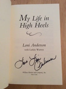 SIGNED by Loni Anderson - My Life in High Heels HC Book + Pic - Picture 1 of 11