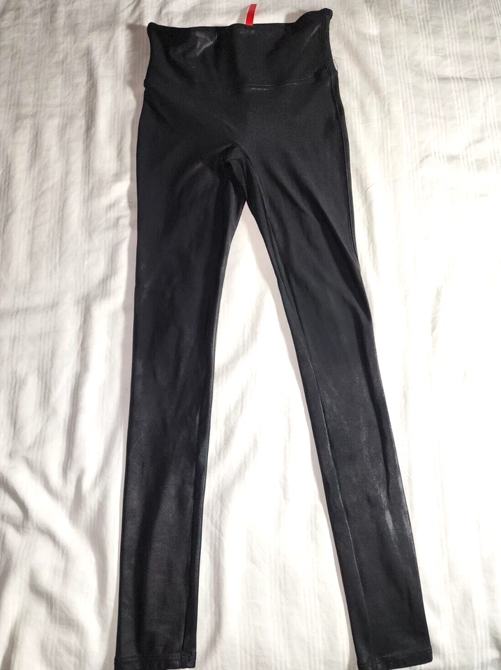 Leggings Spanx Sara Blakely para mujer XS negros ropa activa entrenamiento yoga jegging Foto 1 de 4