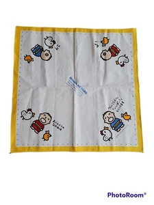 Fazzoletto vintage 1989 Sanrio Friends giallo bianco pollo Kawaii 17" - Foto 1 di 8