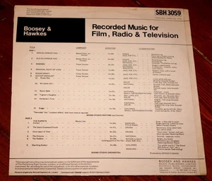 BOOSEY & HAWKES MUSIC LIBRARY 3059 LP ~ TREVOR DUNCAN MONA LITER BASSETT SILVER - Picture 1 of 1
