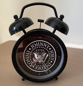 Ramones Bell Alarm Clock No Battery Cover- Fully Working Tested