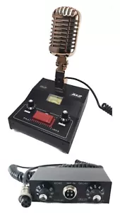 COMBO DELTA M2 GOLD CB HAM Base Mic & EC1 Mic Amp Echo Chamber/Roger Beep 4 Pin! - Picture 1 of 6