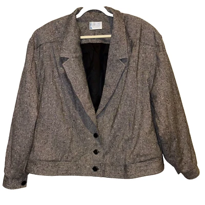 Pendleton Vintage wool bomber jacket, 100%Virgin Wool size 22w Cardigancore - Image 1 of 4