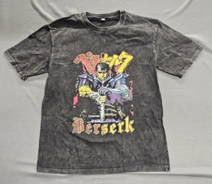 Anime Inspired T-Shirt Japanese Manga Swordsman Large Charcoal - Picture 1 of 5