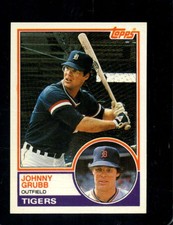 1983 TOPPS TRADED #38 JOHNNY GRUBB NMMT TIGERS NICELY CENTERED *X97400
