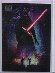 Tarjeta coleccionable 2024 Topps cromada Star Wars Galaxy #79 The Awakening - Imagen 1 de 2