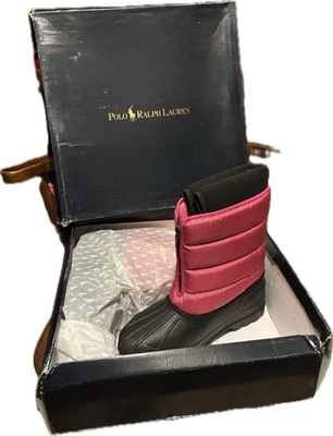 Polo Ralph Lauren Junior Botas de Nieve Talla 5 Frambuesa Vancouver Cremallera NUEVAS Foto 1 de 3