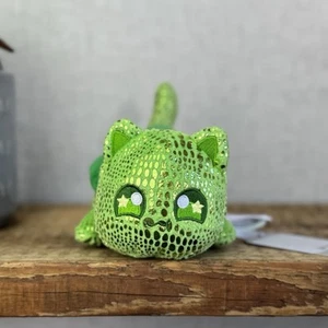 Aphmau MeeMeows - Turtle Plush Green Sparkly Sea Cat Collectible 5" - Picture 1 of 8