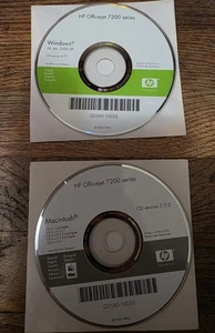 HP OfficeJet 7200 Series Software CD Windows & Mac - Picture 1 of 1
