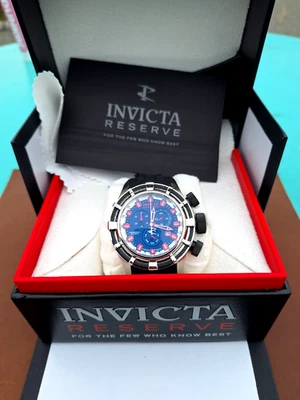 Reloj cronógrafo INVICTA Reserve Bolt 20479 para hombre HECHO EN SUIZA 50 mm con estuche NUEVO Foto 1 de 4
