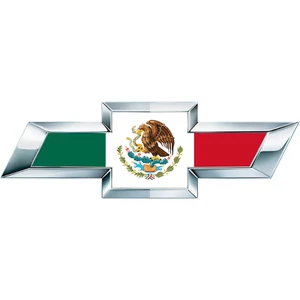 CJ 2 Silverado Mexican Flag Universal Chevy Bowtie Vinyl Sheets Emblem Overlay - Foto 1 di 2