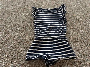 Gap Girls Blue & White Striped One-Piece Romper Size 4 Years - Picture 1 of 4