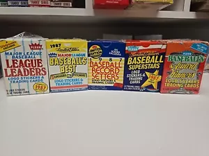 Fleer Baseball 1987 edición limitada exclusivo al por menor (conjuntos 17) ¡CAJAS TOTALES! - Imagen 1 de 12