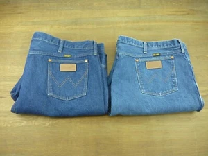 Lot of 2 VTG USA Wrangler Jeans 13MWZXS Cowboy Cut Jeans Mens Size 48x32 - Picture 1 of 17