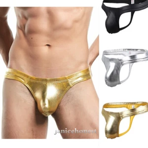 Men's Sexy Jockstrap Underwear Briefs Thongs G-String Pouch T-Back M-XXL - Picture 1 of 9