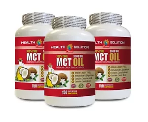 pastillas de memoria para mujer - MCT OIL 3600MG 100% PURO - mct aceite a base de plantas 3B - Imagen 1 de 8